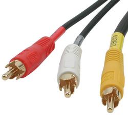 CABLES TO GO Cables To Go Value Series Audio Video Cable - 3 x RCA - 3 x RCA - 6ft - Black