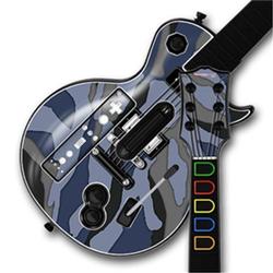 WraptorSkinz Camouflage Blue Skin by TM fits Nintendo Wii Guitar Hero III (3) Les Paul Controller (G