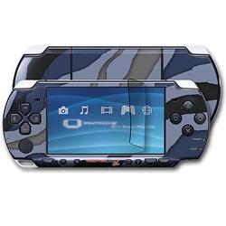 WraptorSkinz Camouflage Blue Skin and Screen Protector Kit fits Sony PSP Slim