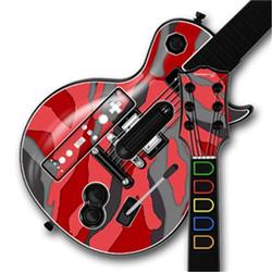 WraptorSkinz Camouflage Red Skin by TM fits Nintendo Wii Guitar Hero III (3) Les Paul Controller (GU