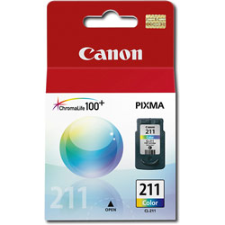 CANON COMPUTER (SUPPLIES) Canon CL-211 Color Ink Cartridge For PIXMA MP240 and MP480 Printers - Cyan, Magenta, Yellow