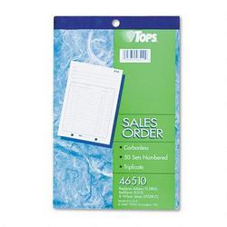 Tops Business Forms Carbonless Sales Order Book, Triplicate Style, 50 Sets per Book