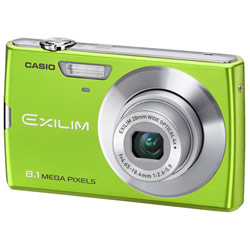 Casio EX-Z150 8 Megapixel Digital Camera w/ 3 LCD, 4x Optical Zoom, Face Detection & YouTube Capture Mode - Green
