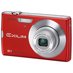 Casio EX-Z150 8 Megapixel Digital Camera w/ 3 LCD, 4x Optical Zoom, Face Detection & YouTube Capture Mode - Red