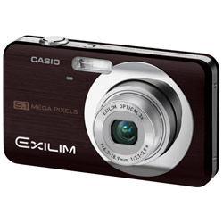 Casio Exilim EX-Z85 9 Megapixel Digital Camera w/3x Optical Zoom, 2.6 LCD, Auto Shutter Modes, Face Detection & Drag and Drop Videos into iTunes - Brown