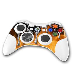 WraptorSkinz Chrome Drip on Fire Skin by TM fits XBOX 360 Wireless Controller (CONTROLLER NOT INCLUD