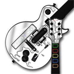 WraptorSkinz Chrome Drip on White Skin by TM fits Nintendo Wii Guitar Hero III (3) Les Paul Controll