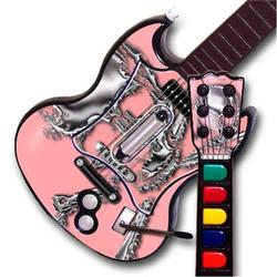 WraptorSkinz Chrome Skull on Pink TM Skin fits All PS2 SG Guitars Controllers (GUITAR NOT INCLUDED)s