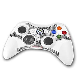 WraptorSkinz Chrome Skull on White Skin by TM fits XBOX 360 Wireless Controller (CONTROLLER NOT INCL