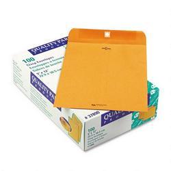 Quality Park Clasp Envelopes, Kraft, 28 lb., 9 x 12, 100/Box