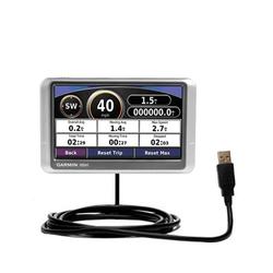 Gomadic Classic Straight USB Cable for the Garmin Nuvi 200W with Power Hot Sync and Charge capabilities - Go