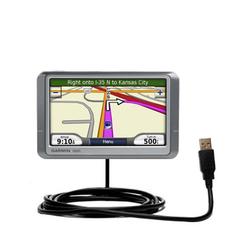 Gomadic Classic Straight USB Cable for the Garmin Nuvi 205 with Power Hot Sync and Charge capabilities - Gom