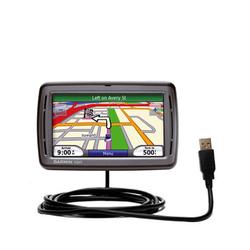 Gomadic Classic Straight USB Cable for the Garmin Nuvi 860 with Power Hot Sync and Charge capabilities - Gom