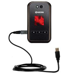 Gomadic Classic Straight USB Cable for the Kyocera Tempo with Power Hot Sync and Charge capabilities - Gomad