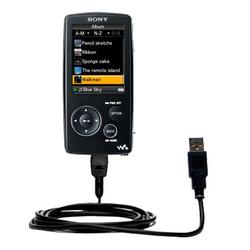 Gomadic Classic Straight USB Cable for the Sony Walkman NWZ-A800 Series with Power Hot Sync and Charge capab