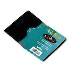 Samsill Corporation Classic™ Vinyl Business/Credit Card Holder, 20 Card Cap., 4 x 2 5/8, Black