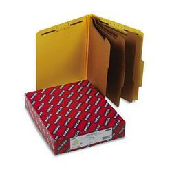 Smead Manufacturing Co. Classification Folders, 8 Section, Letter, 2/5 Cut, 3 Expansion, Yellow, 10/Box