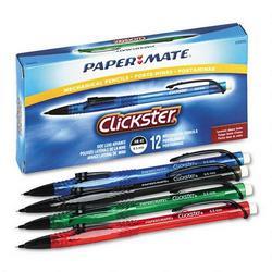 Papermate/Sanford Ink Company Clickster® Mechanical Pencil, .5mm Lead, Refillable, Assorted Colors
