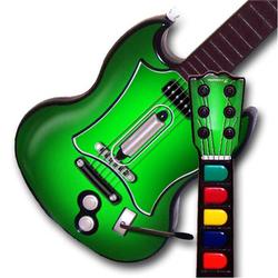 WraptorSkinz Colorburst Green TM Skin fits All PS2 SG Guitars Controllers (GUITAR NOT INCLUDED)s