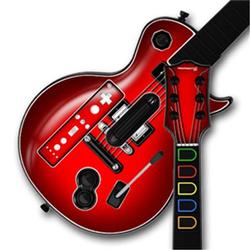WraptorSkinz Colorburst Red Skin by TM fits Nintendo Wii Guitar Hero III (3) Les Paul Controller (GU