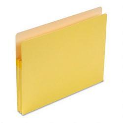 Smead Manufacturing Co. Colored File Pocket, Letter, Straight Cut, 1 3/4 Expansion, Yellow