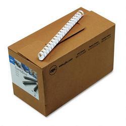 General Binding/Quartet Manufacturing. Co. CombBind™ Plastic Binding Combs, 3/4 Diameter, White, 100 Combs/Box