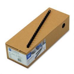General Binding/Quartet Manufacturing. Co. CombBind™ Plastic Binding Combs, 3/8 Diameter, Black, 100 Combs/Box