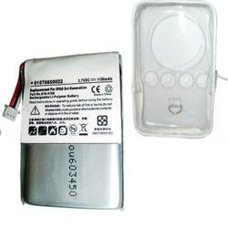 Osprey-Talon Combo 1100mAh Battery for Apple iPod 3G 616-0159, 616-0183 + Skin Case (Translucent White)