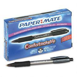 Papermate/Sanford Ink Company ComfortMate® Grip Retractable Ball Pen, 1.0mm, Black Ink