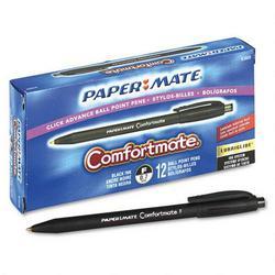 Papermate/Sanford Ink Company ComfortMate® Retractable Ball Pen, 0.7mm, Black Ink