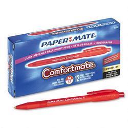 Papermate/Sanford Ink Company ComfortMate® Retractable Ball Pen, 1.0mm, Red Ink