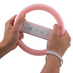 Eforcity Controller Steering Wheel for Nintendo Wii, Pink by Eforcity