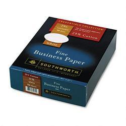 Southworth Company Credentials Collection 24 lb. Fine White Business Paper, 8 1/2x11, 500 Sheets/Bx