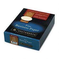 Southworth Company Credentials Collection 24 lb. Ivory Fine Business Paper, 8 1/2x11, 500 Sheets/Bx