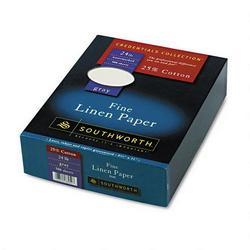 Southworth Company Credentials Collection® Linen 25% Cotton Paper, 8 1/2x11, Gray, 500 Sheets/Box