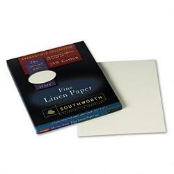 Southworth Company Credentials Collection® Linen 25% Cotton Paper, 8 1/2x11, Ivory, 80 Sheets/Pack