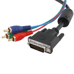 Eforcity DVI-I to 3 RCA Component RGB Cable, 12 FT by Eforcity