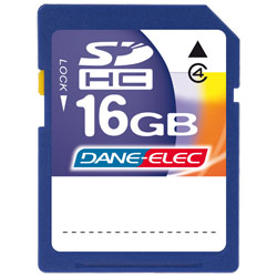 Dane-Elec Memory Dane-Elec 16GB SDHC Card Class 4