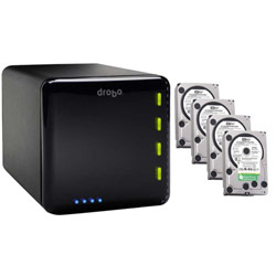 DATA ROBOTICS Data Robotics - Drobo 4-Bay USB 2.0 & FireWire 800 Storage Array Enclosure w/ 4 1TB Western Digital Green Power Drives