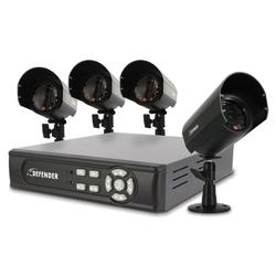 Defender SENTINEL2 Do-It-Yourself Compact DVR Security System with 4 High Resolution Indoor/Outdoor