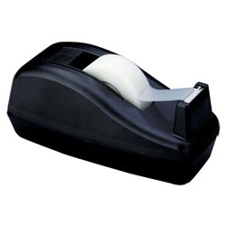 3M Deluxe 1 Core Tape Dispenser with Attached Core, Black