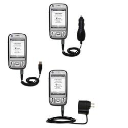 Gomadic Deluxe Kit for the ETEN M700 includes a USB cable with Car and Wall Charger - Brand w/ TipEx