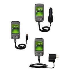 Gomadic Deluxe Kit for the HTC 8925 includes a USB cable with Car and Wall Charger - Brand w/ TipExc