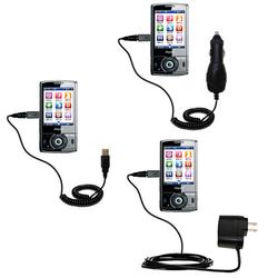 Gomadic Deluxe Kit for the HTC Phoebus includes a USB cable with Car and Wall Charger - Brand w/ Tip