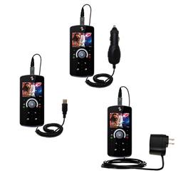 Gomadic Deluxe Kit for the Motorola ROKR E8 includes a USB cable with Car and Wall Charger - Brand w