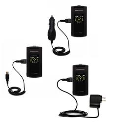 Gomadic Deluxe Kit for the Samsung Flipshot includes a USB cable with Car and Wall Charger - Brand w