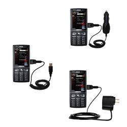Gomadic Deluxe Kit for the Samsung SGH-i550 includes a USB cable with Car and Wall Charger - Brand w