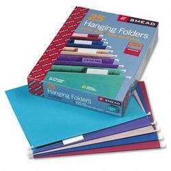 Smead Manufacturing Co. Designer Color Assortment Hanging Folders, Letter, Matching 1/5 Cut Tabs, 25/Box
