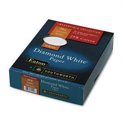 Southworth Company Diamond White® Watermarked Paper, 25% Cotton, 20 lb., 8 1/2x11, 500 Sheets/Bx