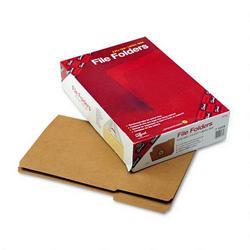 Smead Manufacturing Co. Double Ply Top Heavyweight Kraft Folder, 1/3 Cut Tabs, Legal, 100/Box